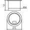 H�tte til stolper | varmgalvaniseret | til stolper med � 60 mm | uden l�semekanisme | passer til jordfester, varenr. 460.10, 460.40 og 460.60